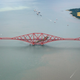 Vista aérea del puente Forth Bridge. Imagen: Andrew Shiva / Wikipedia